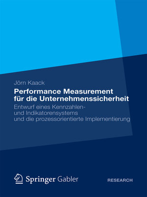 cover image of Performance-Measurement für die Unternehmenssicherheit